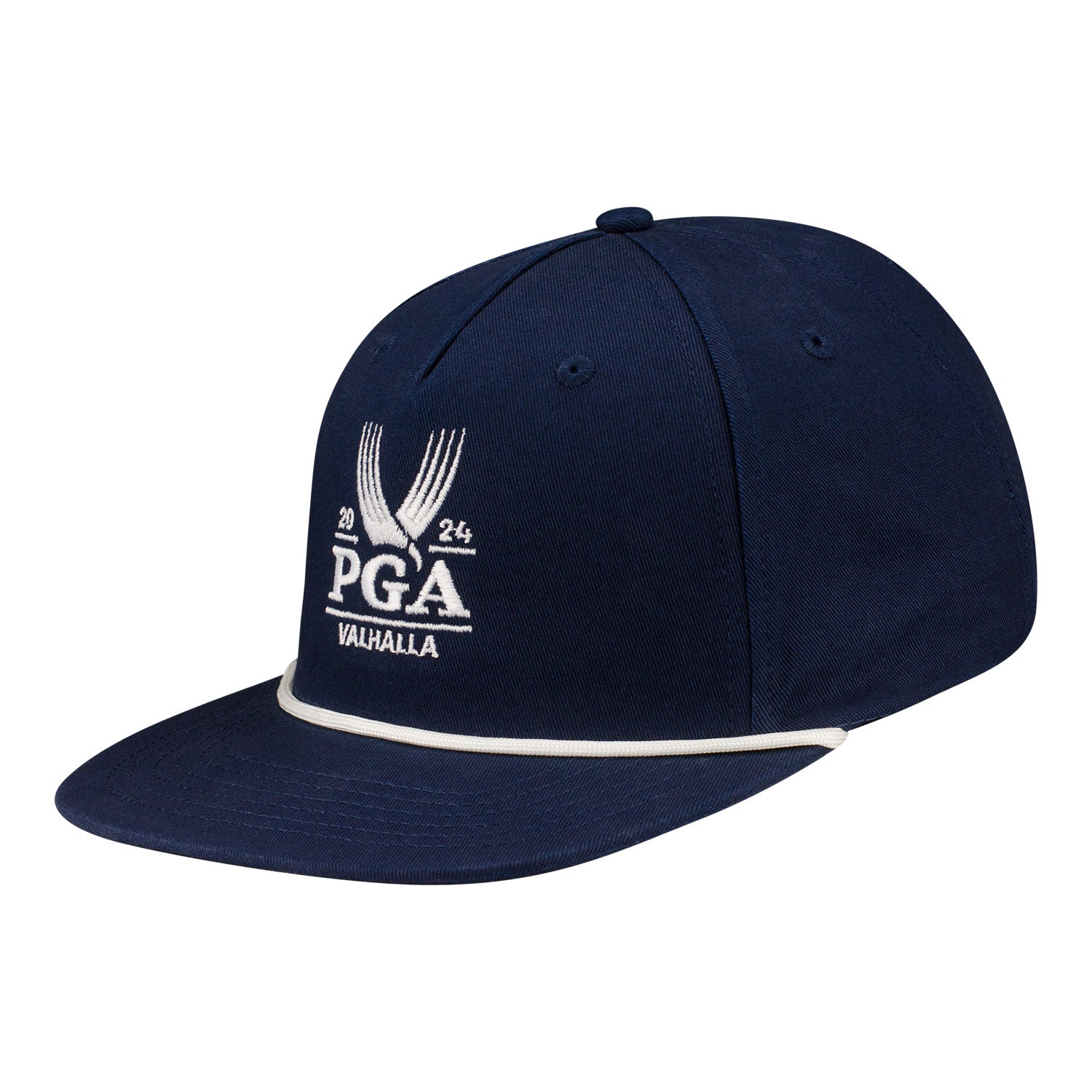 Ahead 2024 PGA Championship Westport Rope Hat in Blue - Angled Front Left View