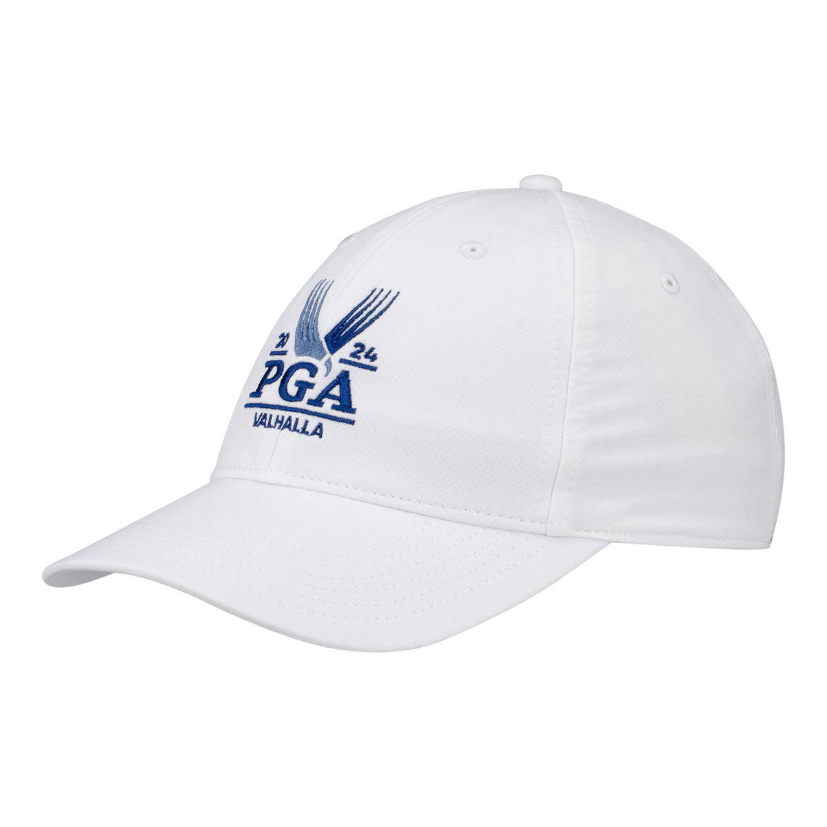 Ahead 2024 PGA Championship Unstructured Tech Hat in White - Angled Front Left View