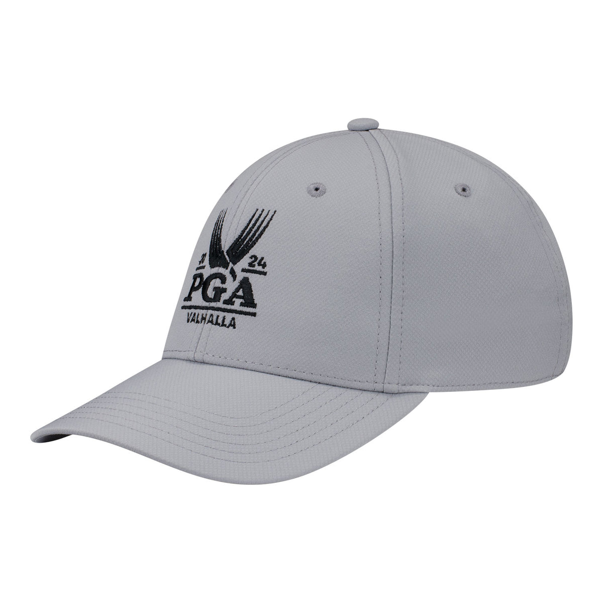 Ahead 2024 PGA Championship Structured Tech Hat in Light Grey - Angled Front Left View