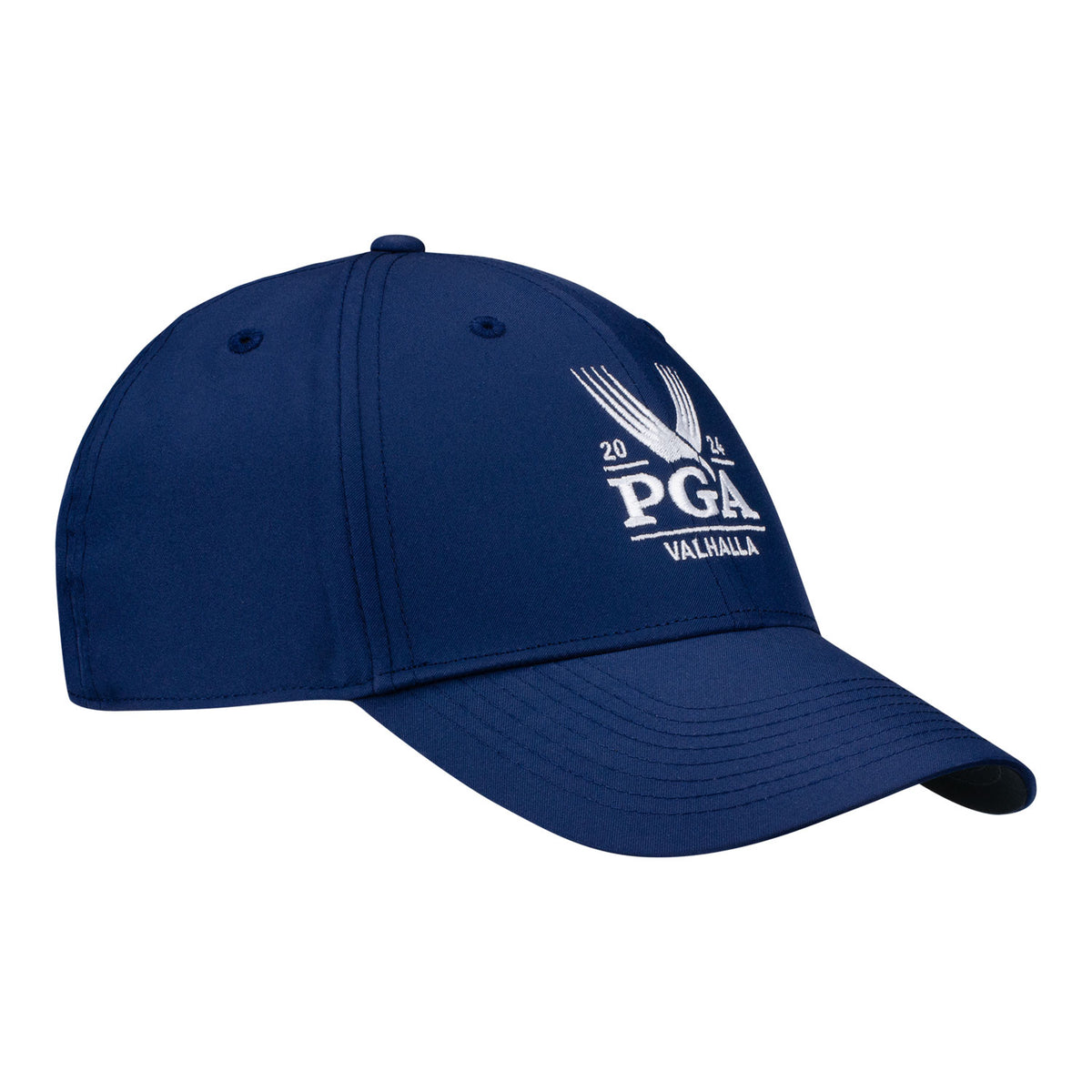 Nike 2024 PGA Championship Valor Performance Hat in Navy - Angled Front Right View