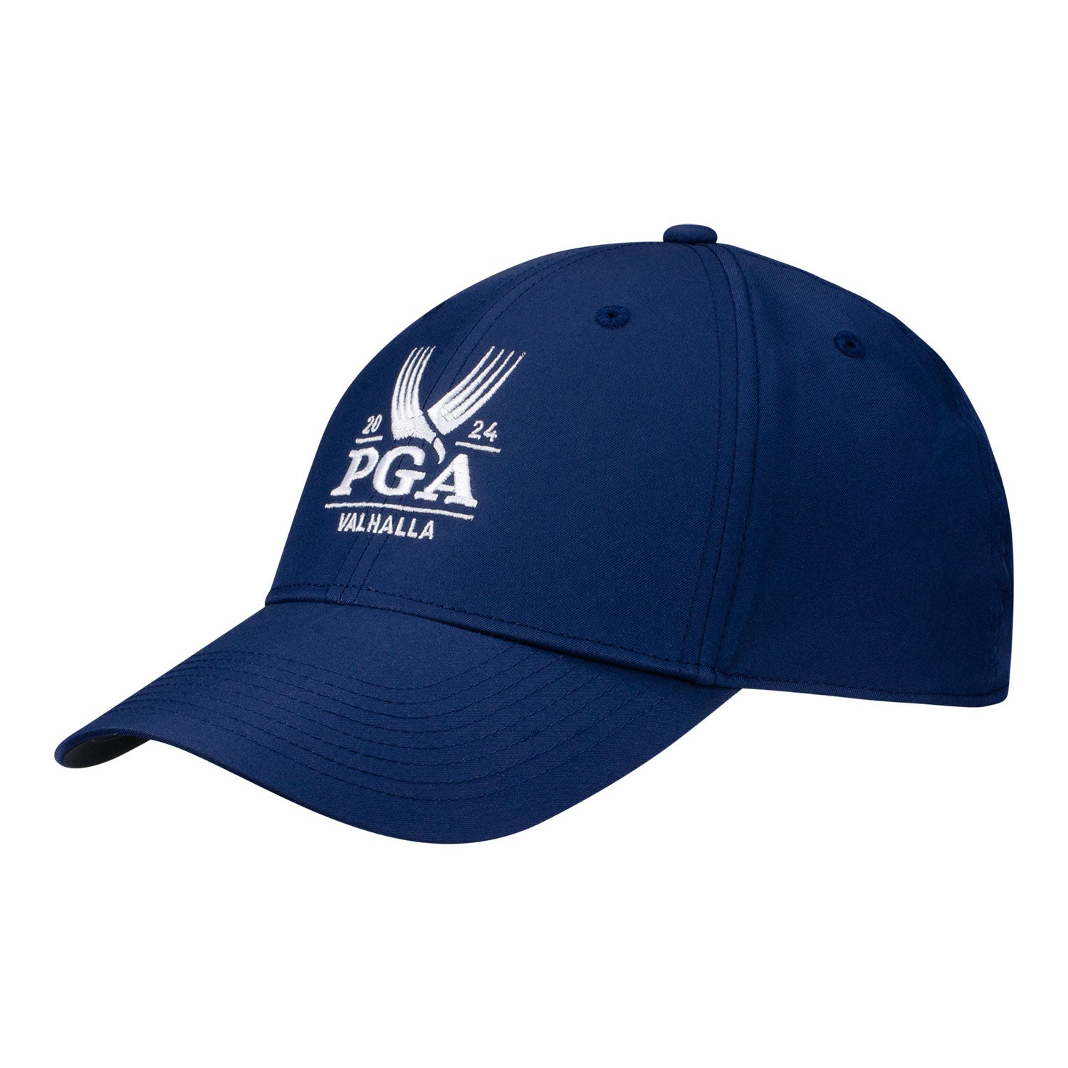 Nike 2024 PGA Championship Valor Performance Hat in Navy - Angled Front Left View