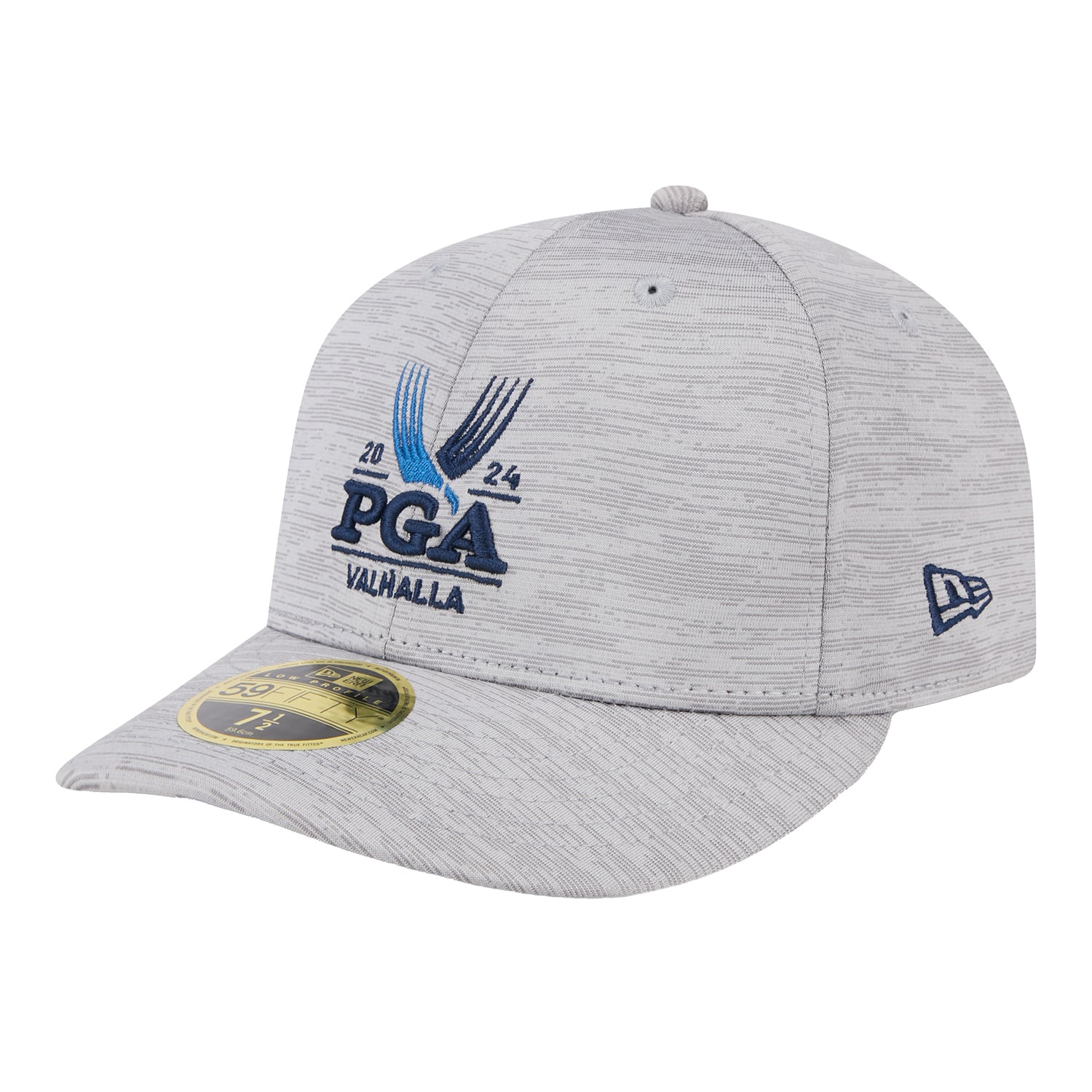 New Era 2024 PGA Championship Digitech Hat in Grey - Angled Front Left View