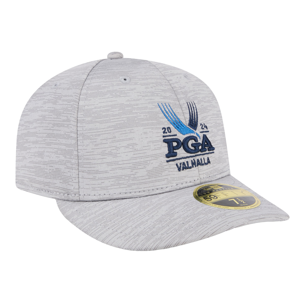 New Era 2024 PGA Championship Digitech Hat in Grey - Angled Front Right View