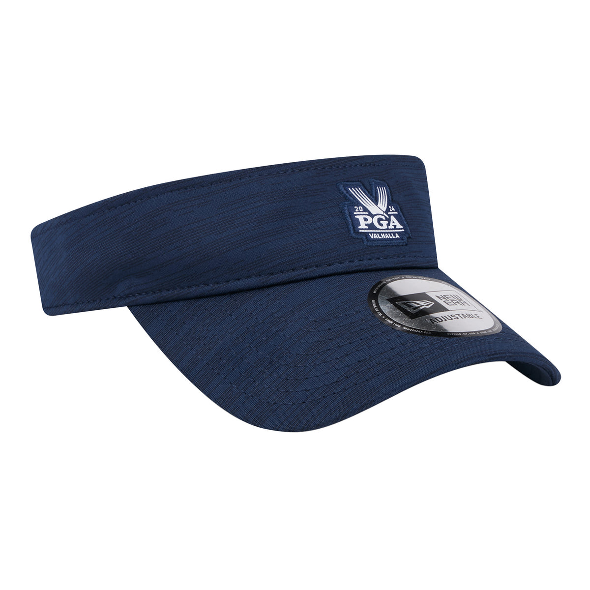 New Era 2024 PGA Championship Performance Visor in Navy - Angled Front Right View