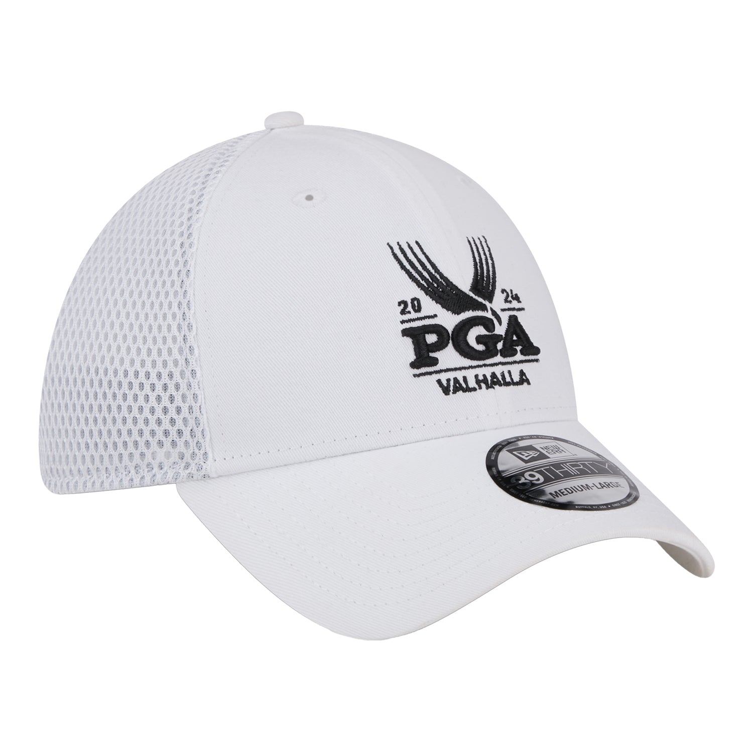 New Era 2024 PGA Championship Contrast Stitch Hat in White - Angled Front Left View