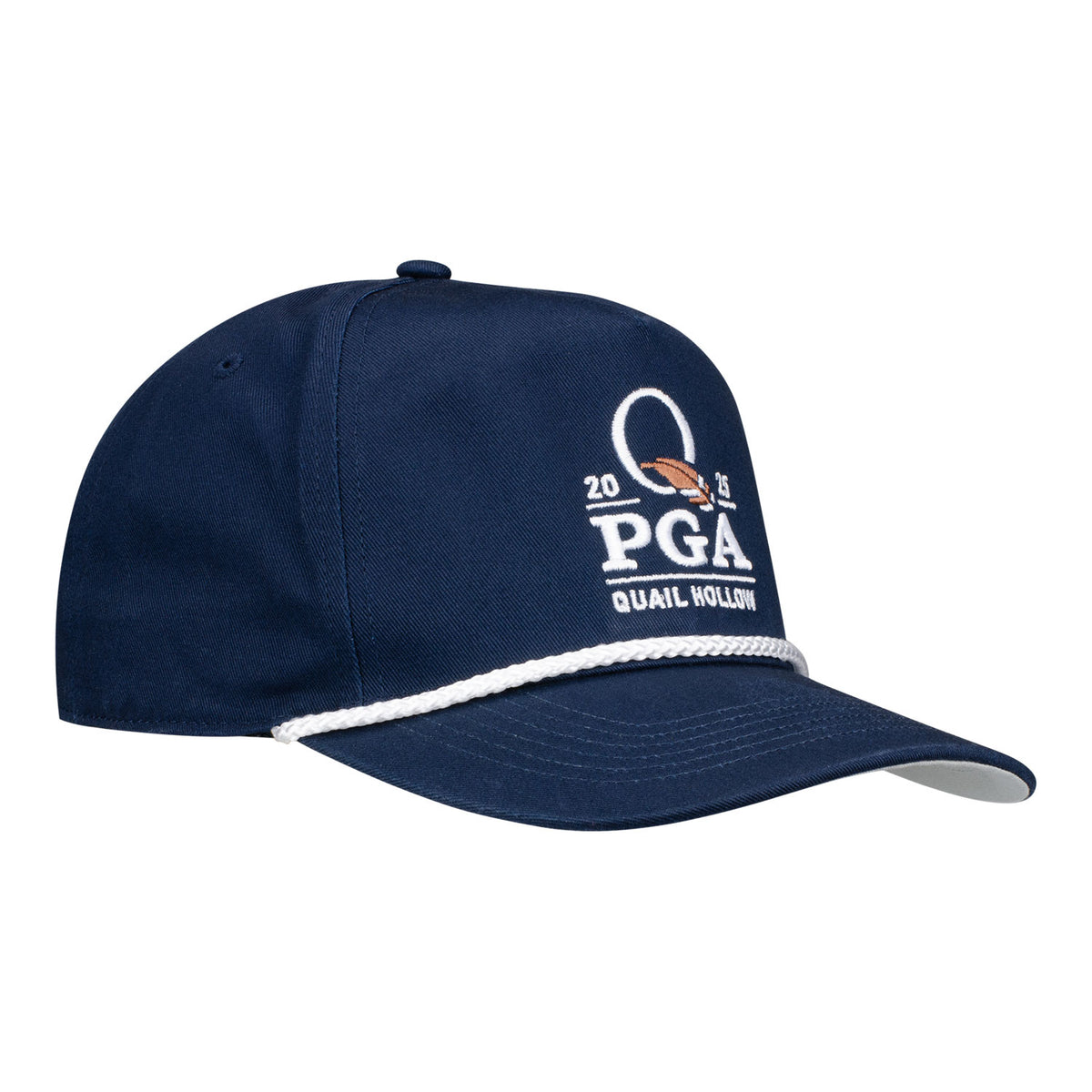 &#39;47 Brand 2025 PGA Championship Hitch Cotton Rope Hat in Navy - Angled Front Right VIew