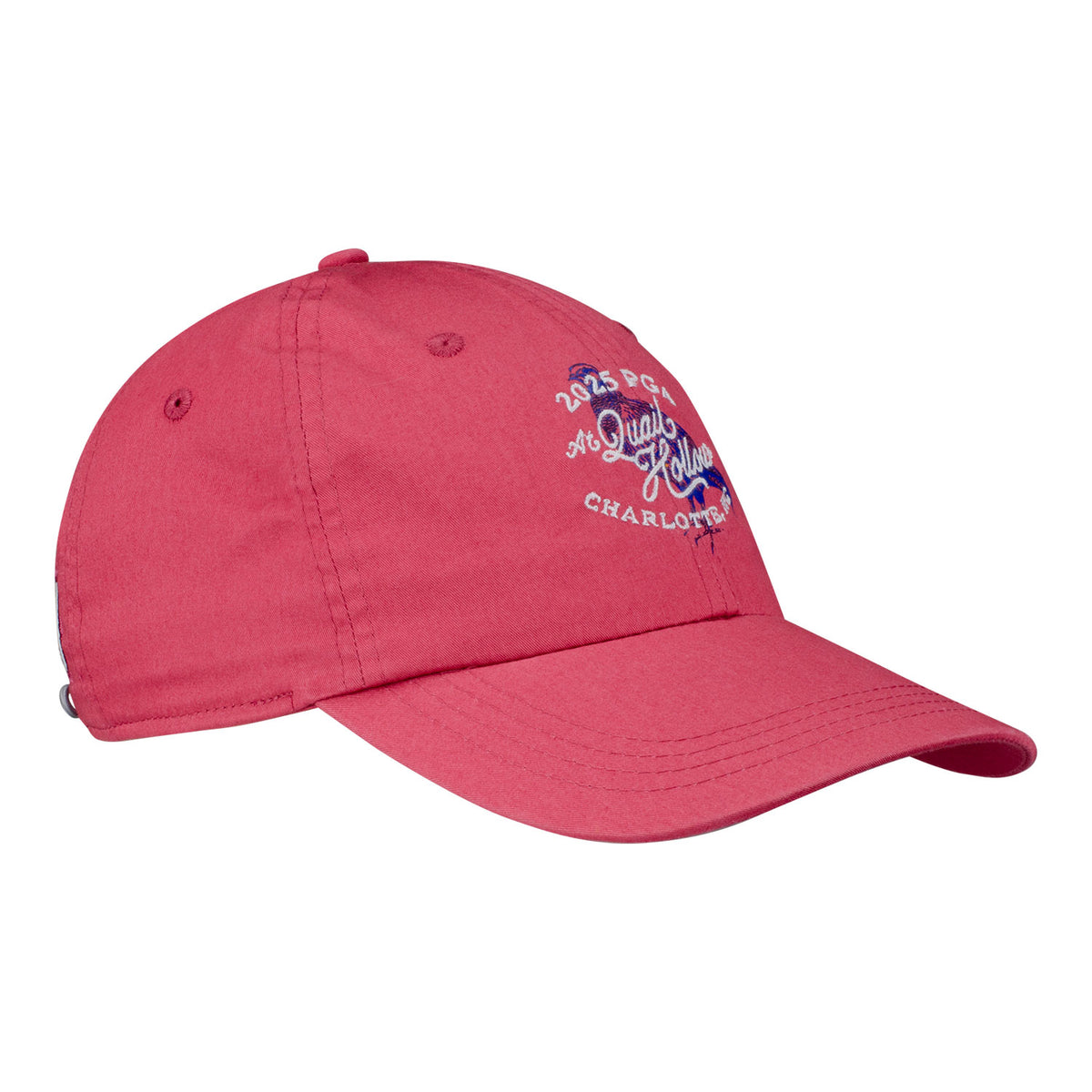 Ahead 2025 PGA Championship At Quail Hollow Hat in Vineyard Red - Angled Front Right View