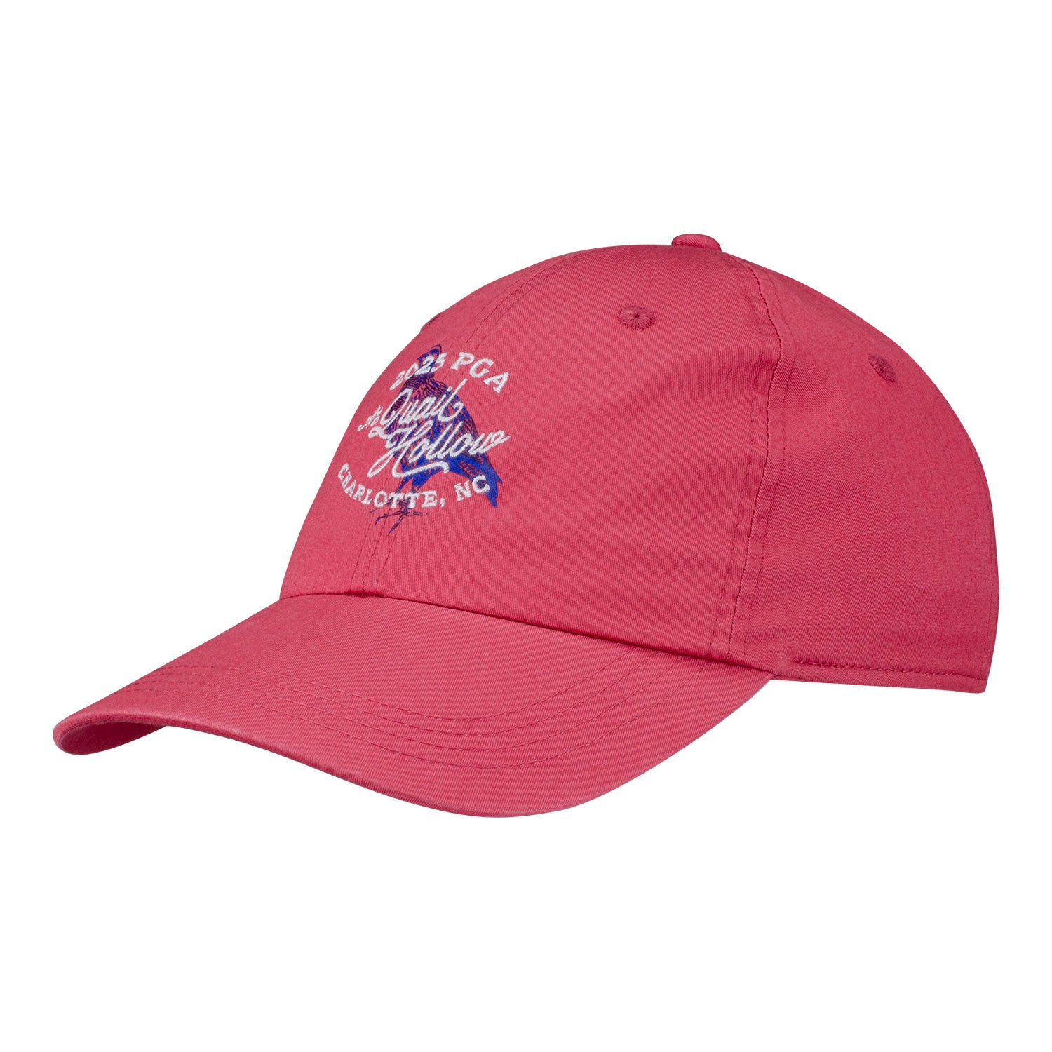 Ahead 2025 PGA Championship At Quail Hollow Hat in Vineyard Red - Angled Front Left View