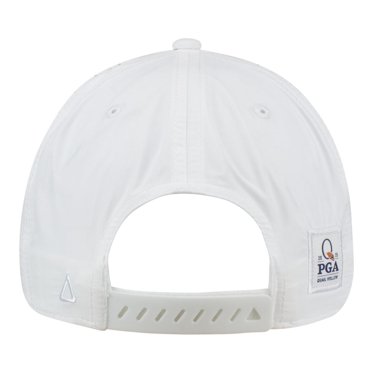 Ahead 2025 PGA Championship Brezo Performance Hat with Resin Patch in White - Back View