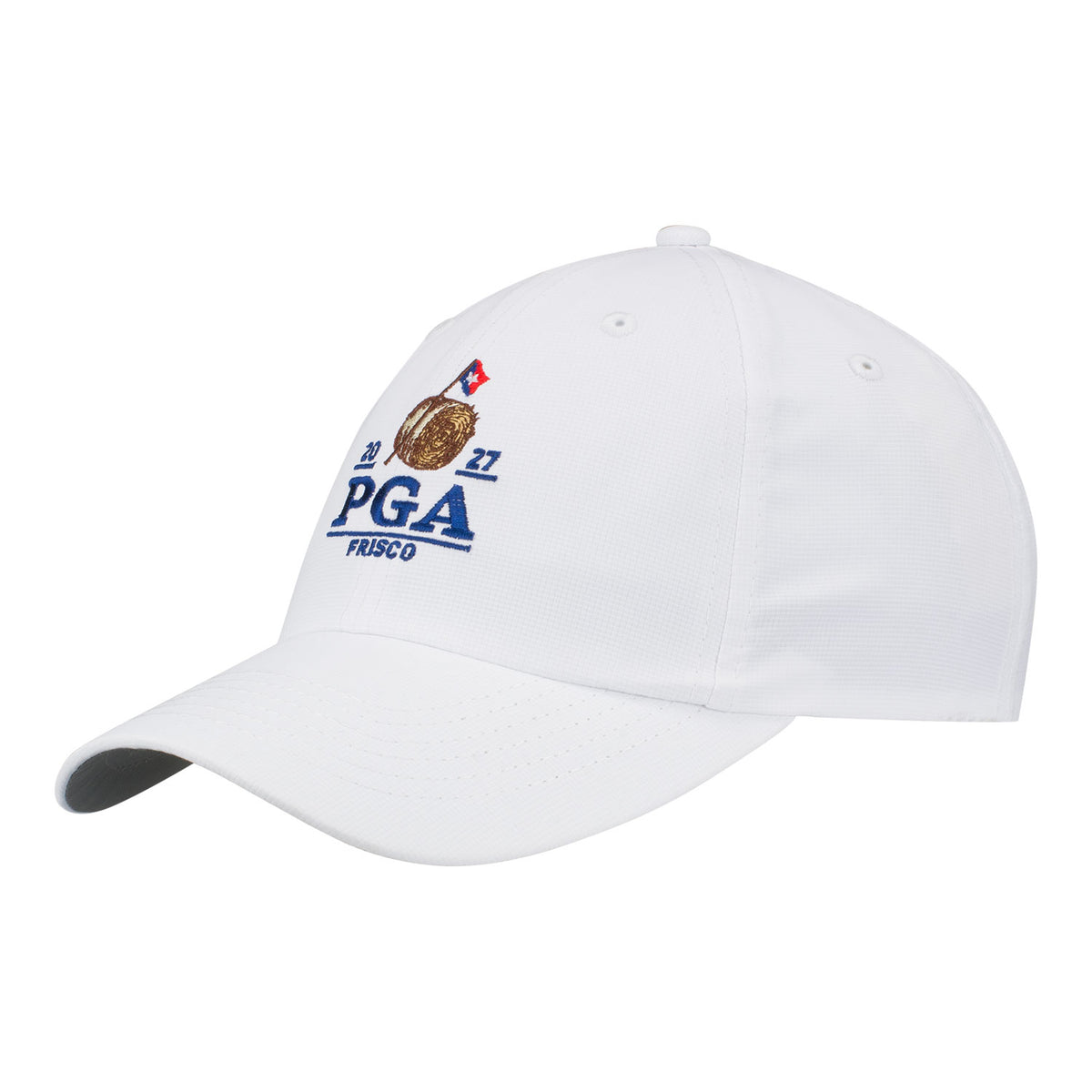 Imperial 2027 PGA Championship Performance Hat in White - Angled Front Left View