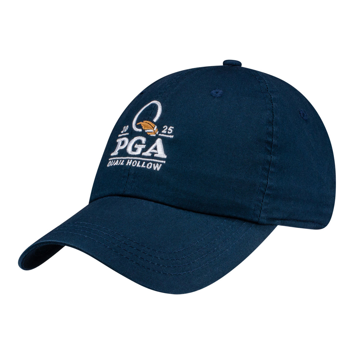 Ahead 2025 PGA Championship Shawmut Cotton Hat in Navy - Angled Left Side View