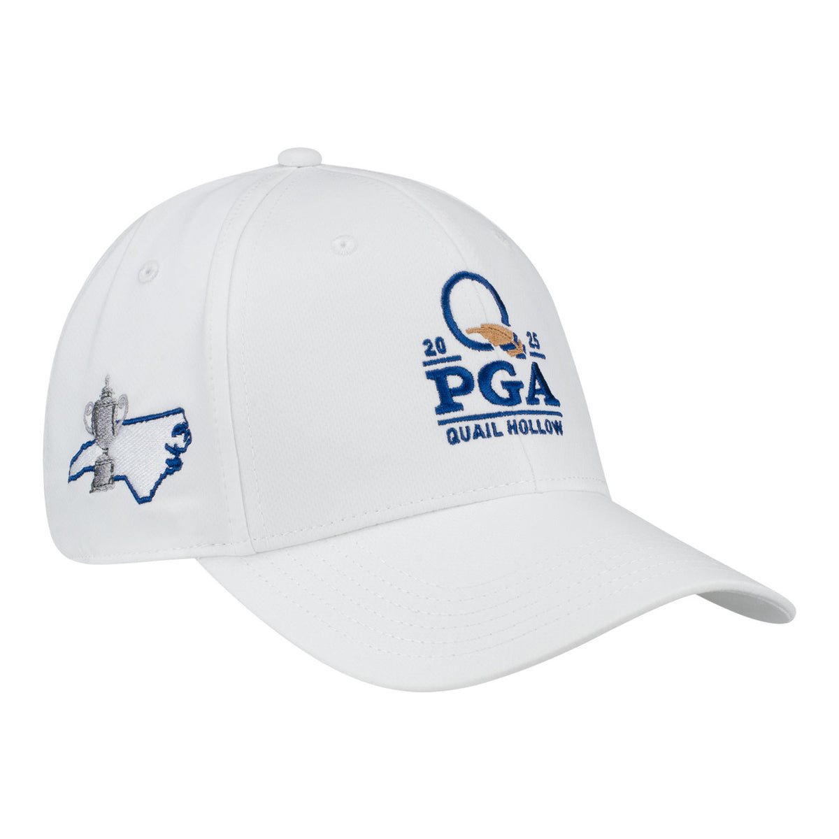 Ahead 2025 PGA Championship Stratus Performance Hat in White - Angled Front Right View