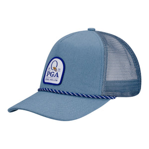 Barstool 2025 PGA Championship Nailhead Canvas Trucker Hat in Light Blue - Angled Left Side View