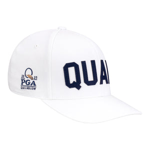 GFore 2025 PGA Championship Quail Snapback Hat in White - Angled Right Side View 