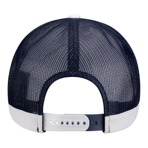 GFore 2025 PGA Championship Quail Bird Trucker Hat in White and Navy - Back View 