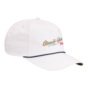 Imperial 2025 PGA Championship Harrison Hat in White and Navy - Angled Right Side View 