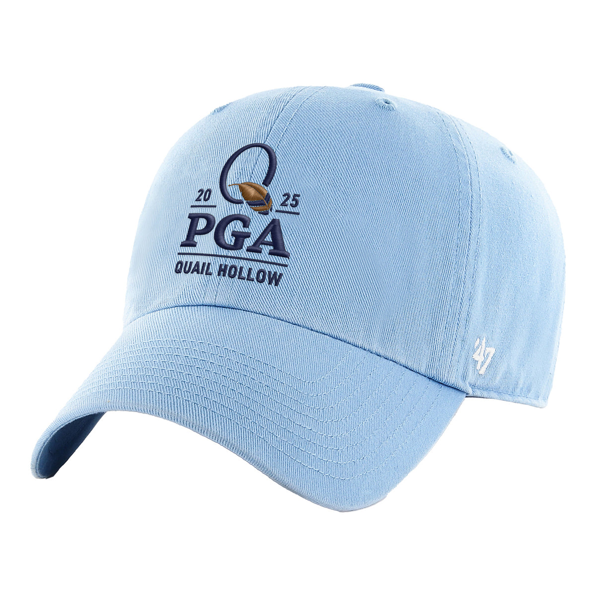 &#39;47 Brand 2025 PGA Championship University of North Carolina Co-Brand Hat in Columbia Blue - Angled Front Left View