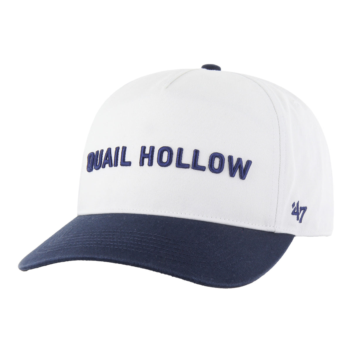 &#39;47 Brand 2025 PGA Championship Double Header Script Text Hat in White - Angled Front Left View