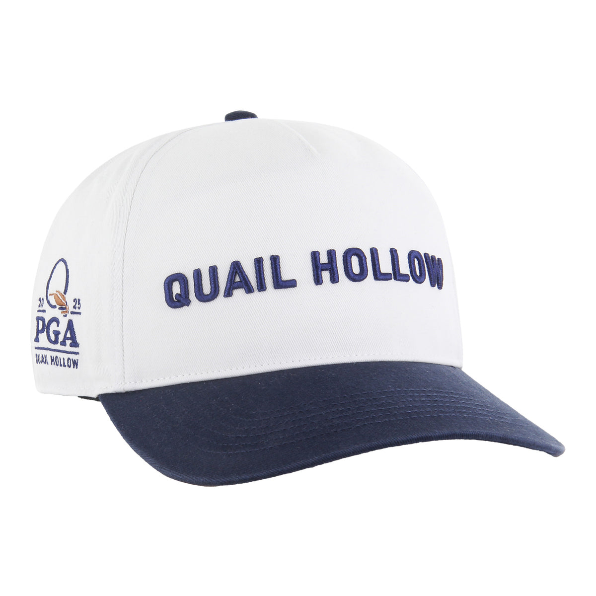 &#39;47 Brand 2025 PGA Championship Double Header Script Text Hat in White - Angled Front Right View