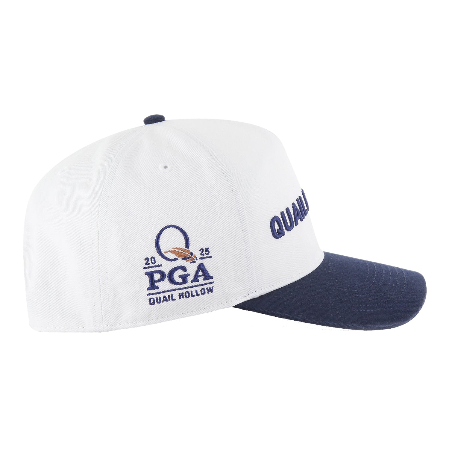 '47 Brand 2025 PGA Championship Double Header Script Text Hat in White - Angled Front Right View