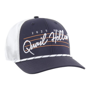 '47 Brand 2025 PGA Championship Downbirst Trucker Hat in Navy - Angled Front Right View