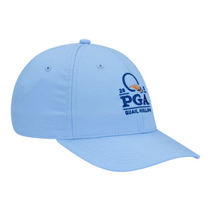 Ahead 2025 PGA Championship Ultimate Fit Tech Hat in Carolina Blue - Angled Right Side View