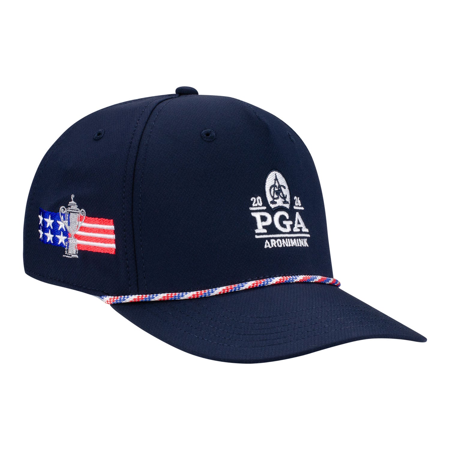 Ahead 2026 PGA Championship Alto Americana Rope Hat in Navy - Angled Right Side View
