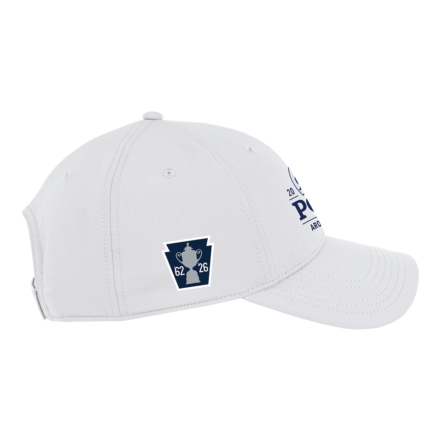 Ahead 2026 PGA Championship Stratus Logo & Keystone Performance Hat in White - Front View