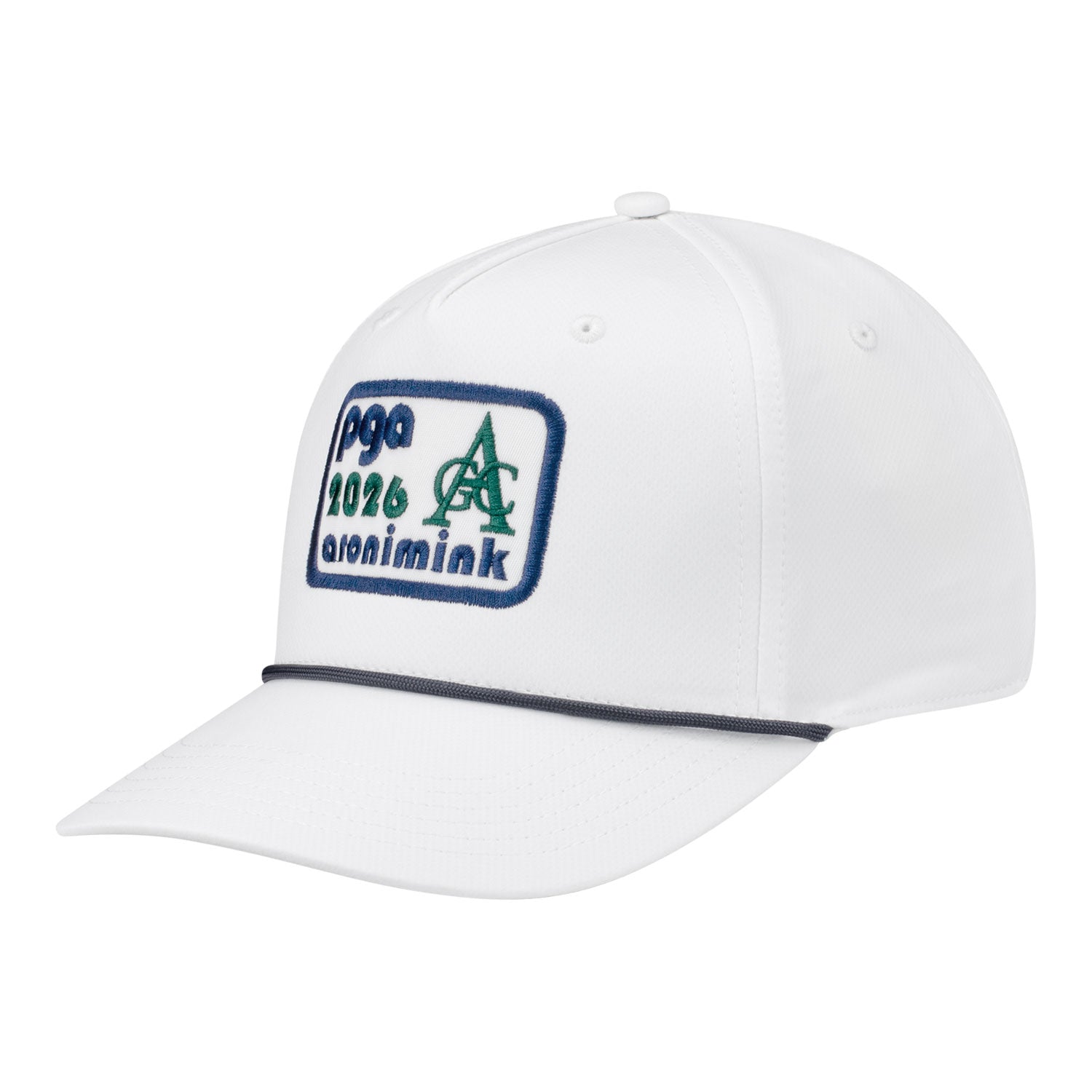 Ahead 2026 PGA Championship Alto Rope Hat in White - Angled Front Left View