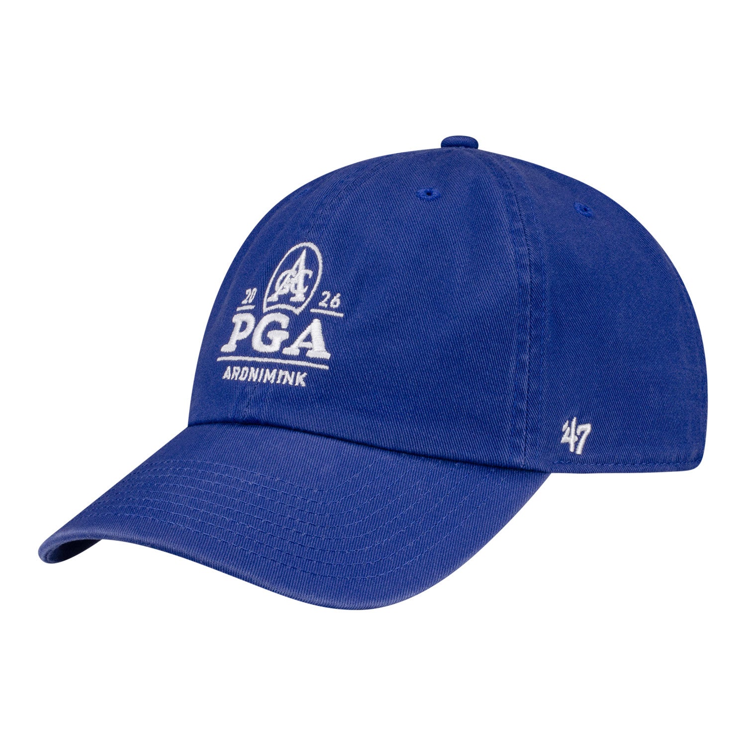 '47 Brand 2026 PGA Championship Philadelphia Phillies Co-Brand Hat in Royal - Angled Front Right View