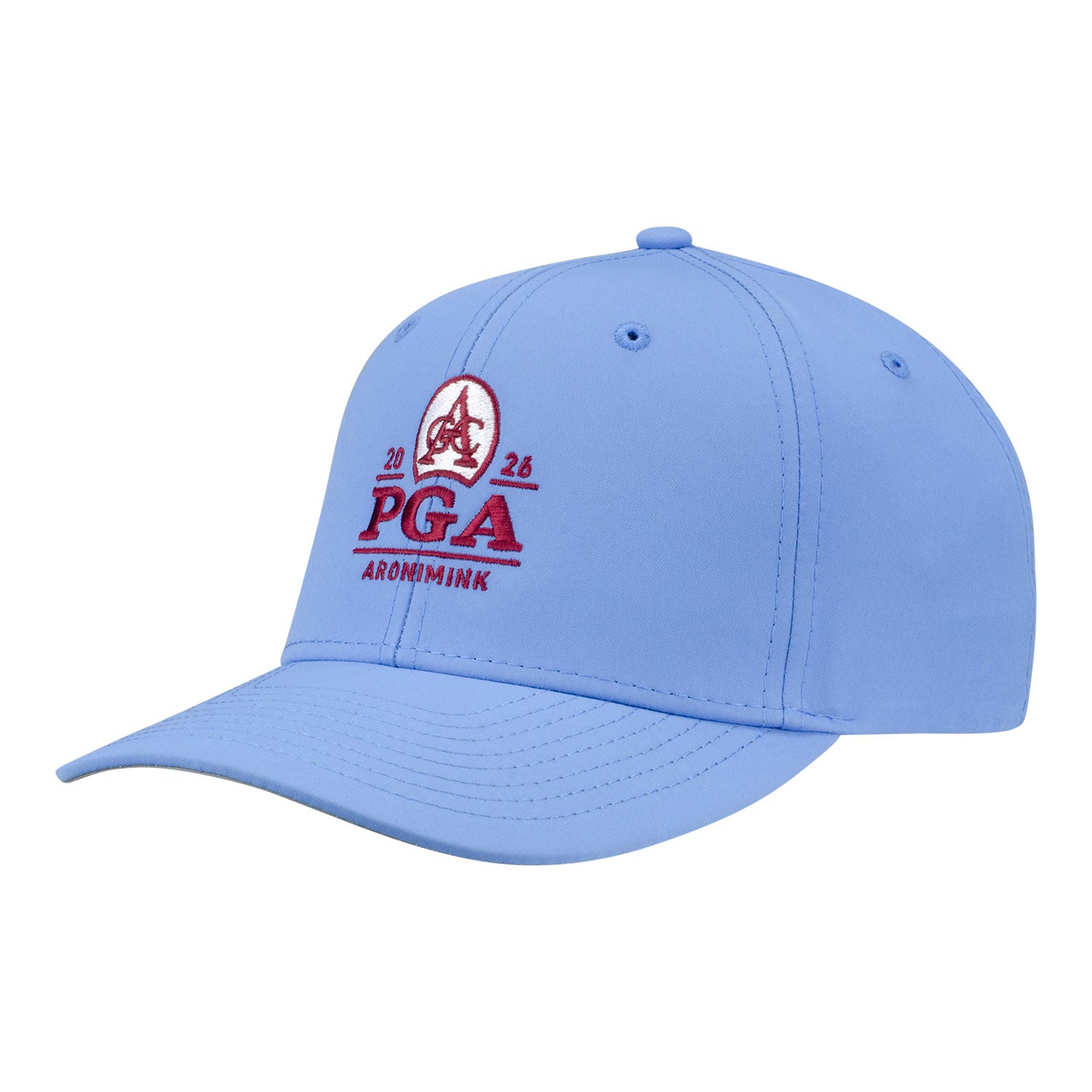 Imperial 2026 PGA Championship Structured Performance Hat in Powder Blue - Angled Front Left View