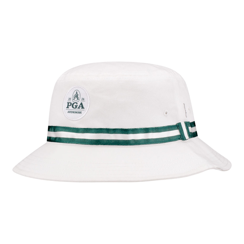 Imperial 2026 PGA Championship Oxford Bucket Hat in White and Dark