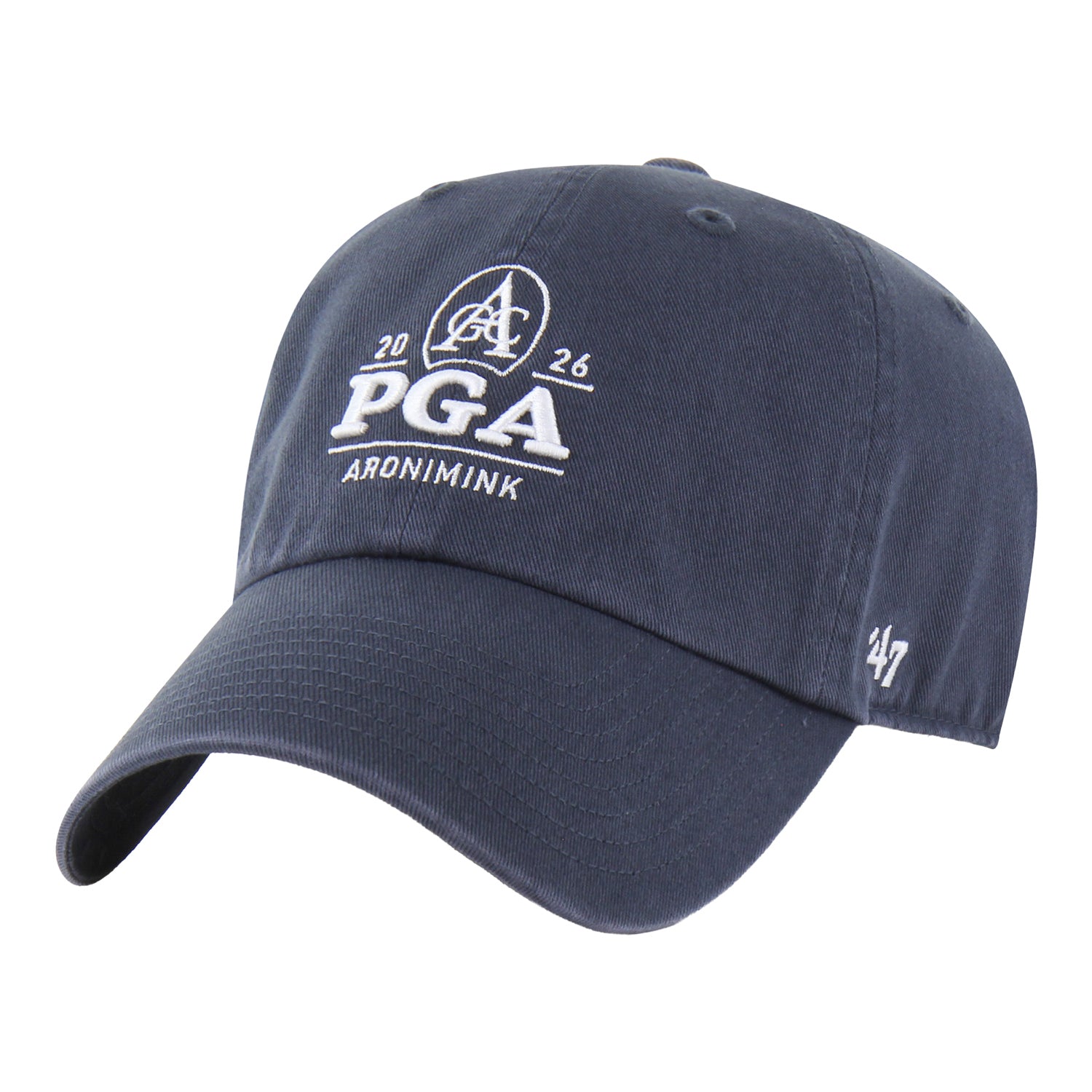 '47 Brand 2026 PGA Championship Clean Up Hat in Vintage Navy - Front View