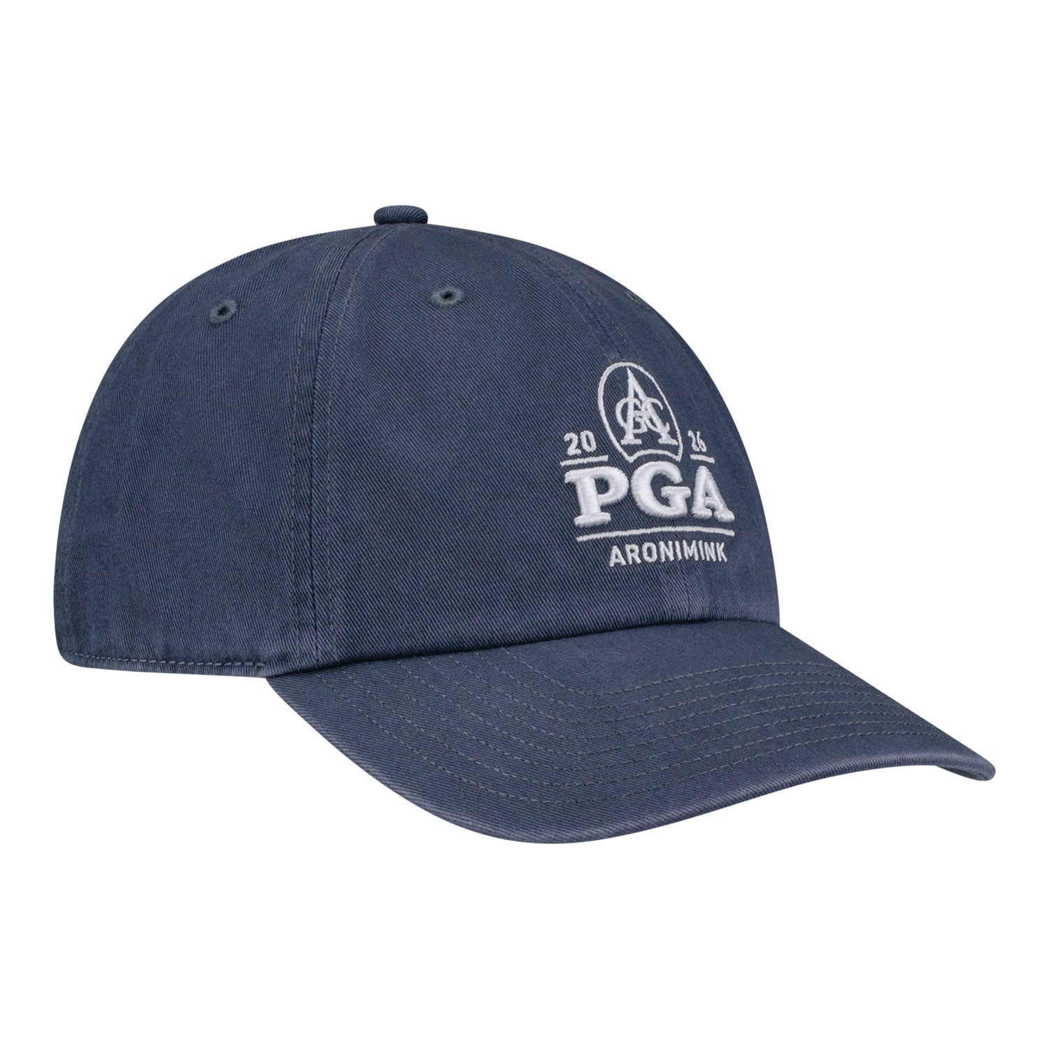 '47 Brand 2026 PGA Championship Clean Up Hat in Vintage Navy - Angled Front Left View