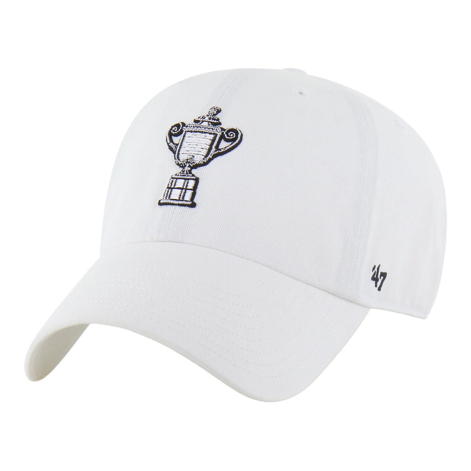 '47 Brand 2026 PGA Championship Trophy Clean Up Hat in White - Front View