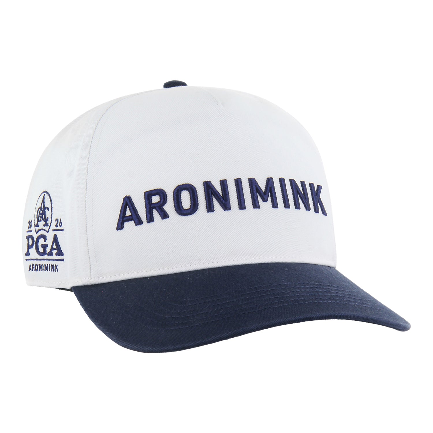 '47 Brand 2026 PGA Championship Double Header Script Text Hat in White - Angled Front Right View