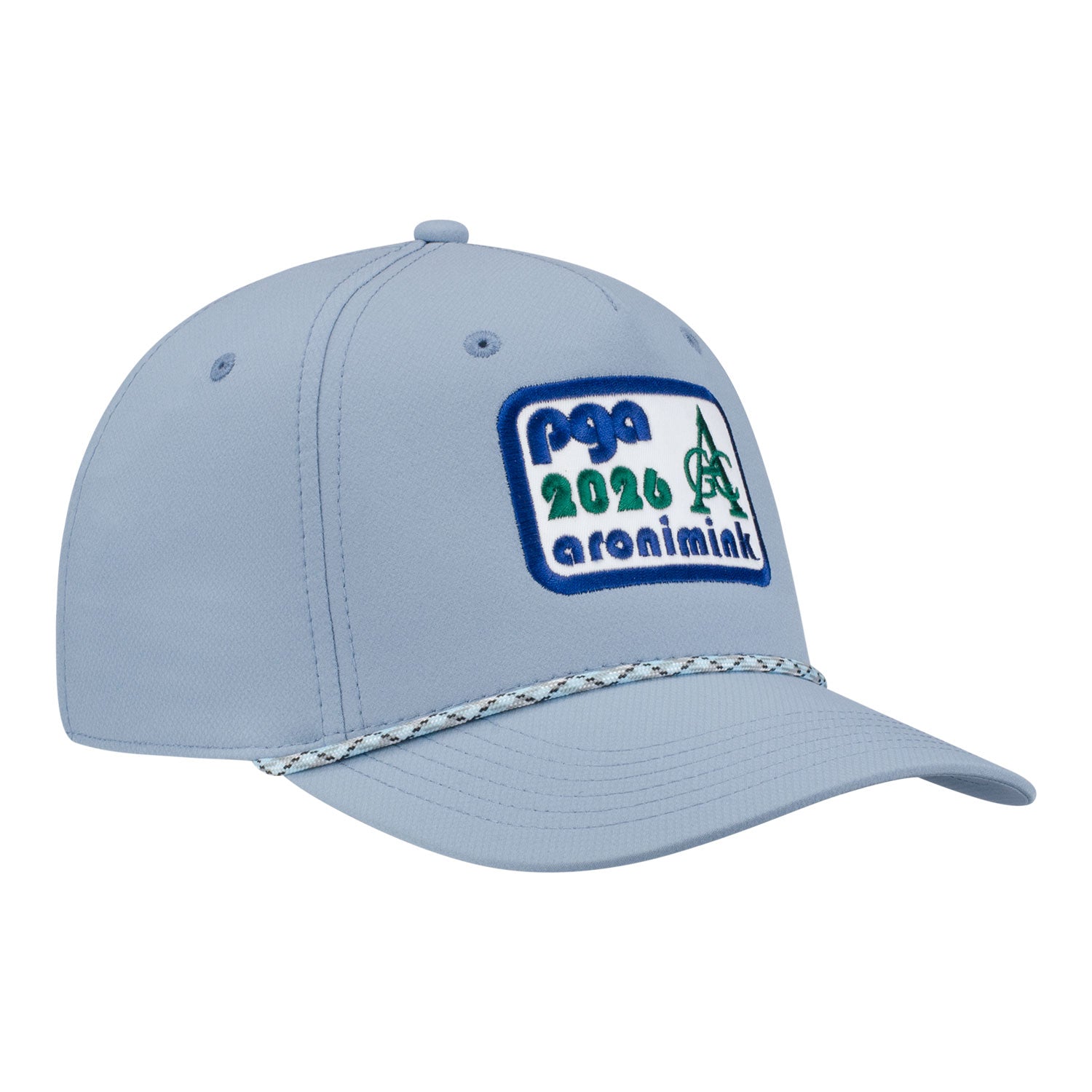 Ahead 2026 PGA Championship Classic Fit Alto Performance Rope Hat in Slate - Angled Front Left View