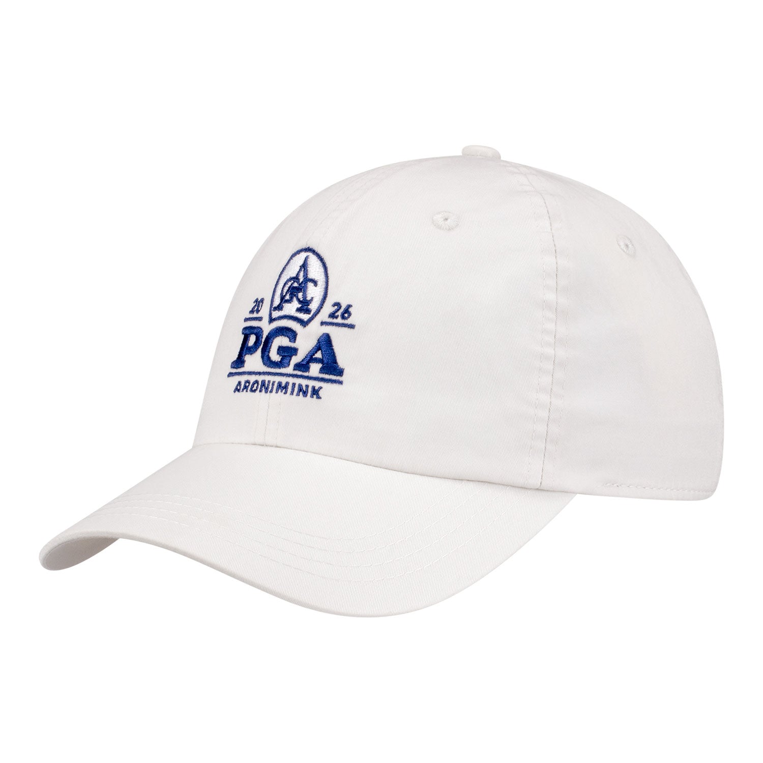 Ahead 2026 PGA Championship Shawmut Cotton Hat in Oyster Grey - Angled Front Right View