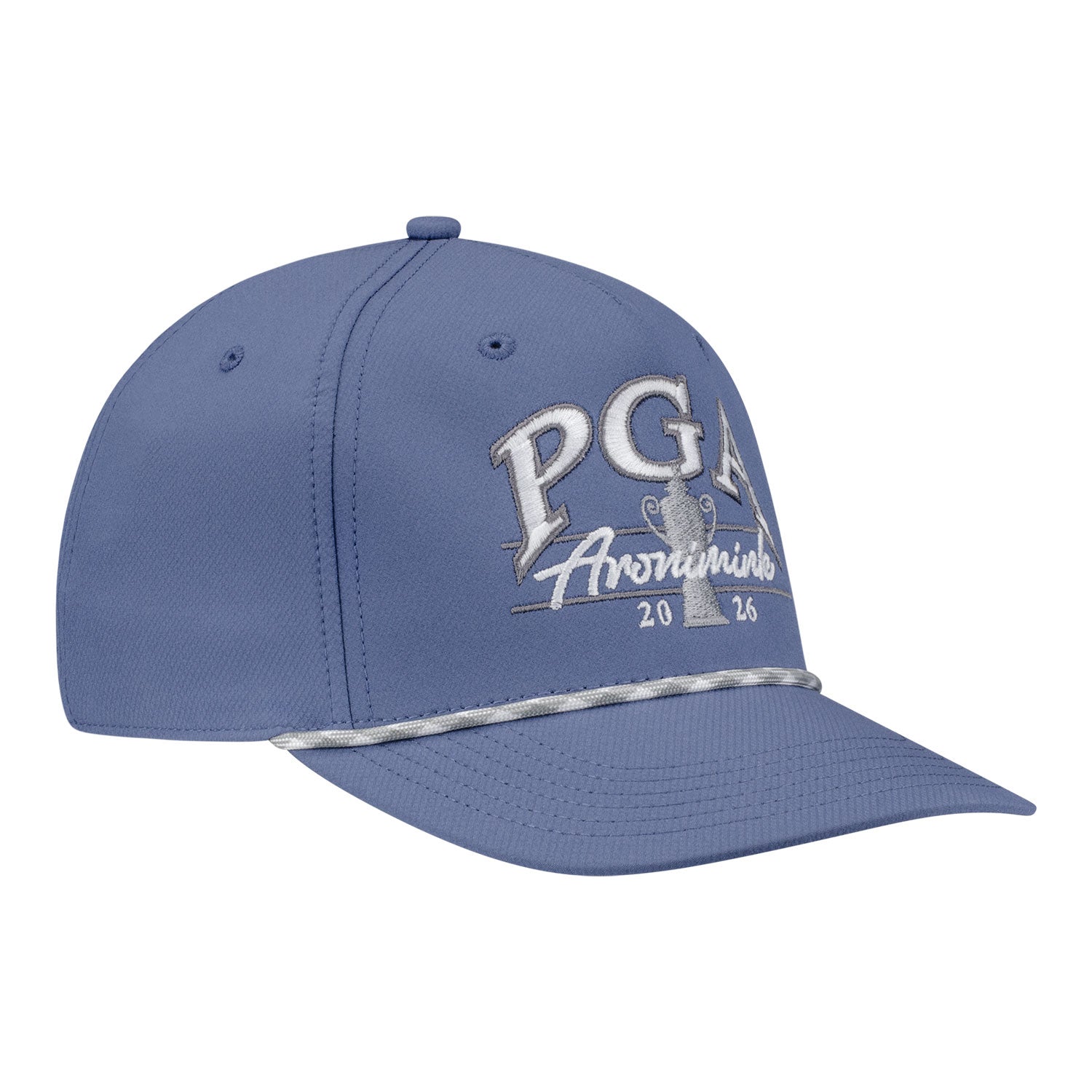 Ahead 2026 PGA Championship Classic Fit Alto Performance Rope Hat in Blue - Angled Front Left View