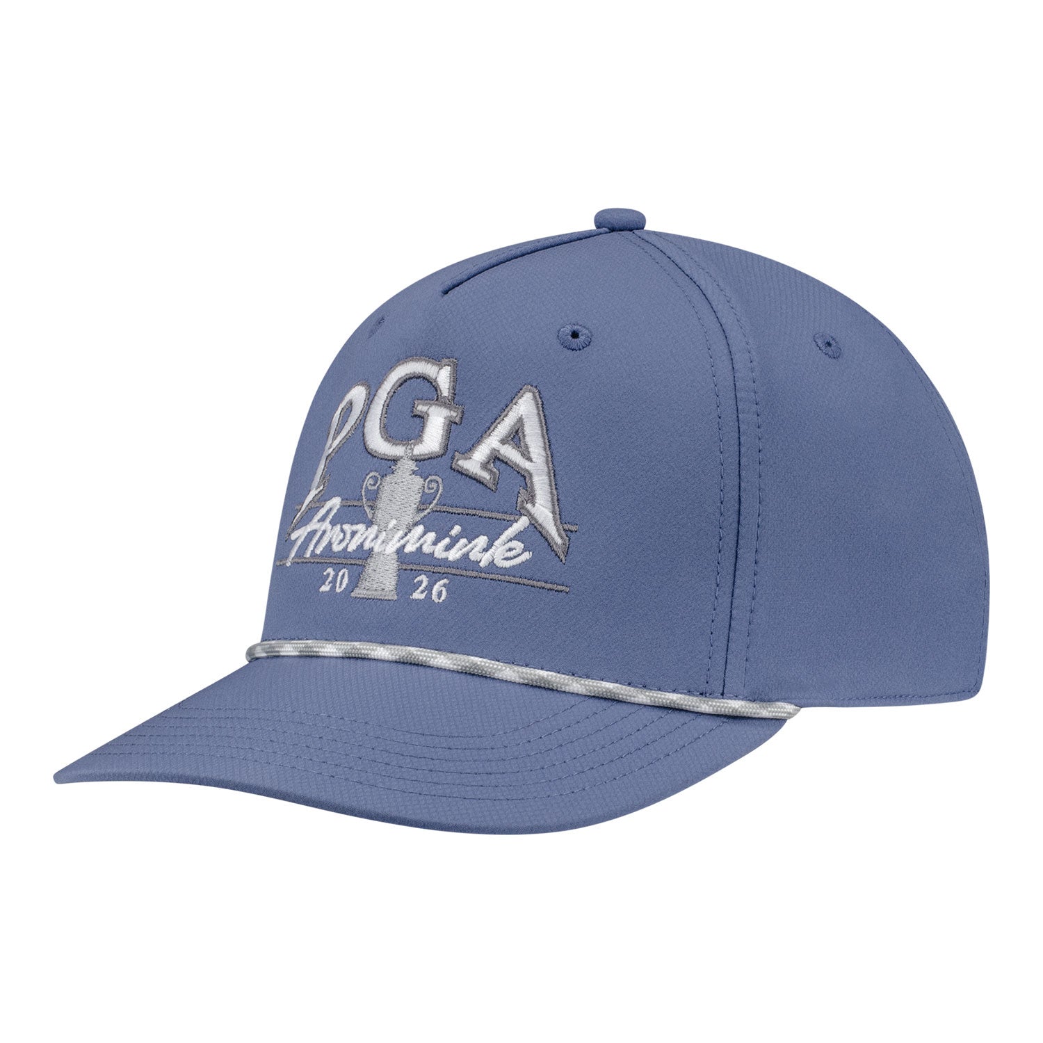 Ahead 2026 PGA Championship Classic Fit Alto Performance Rope Hat in Blue - Angled Front Left View