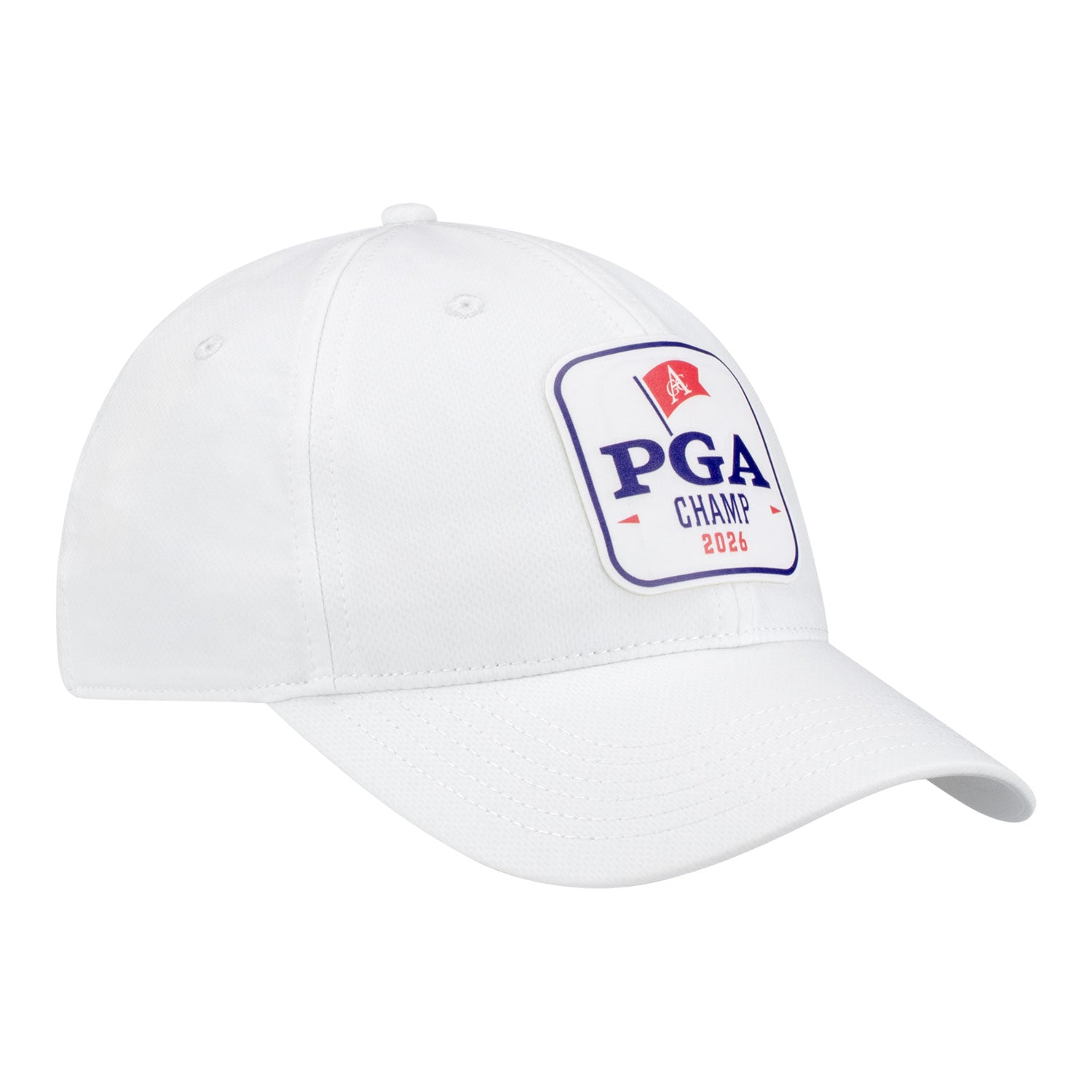 Ahead 2026 PGA Championship Mid Fit Brezo Hat in White Heather - Angled Front Left View