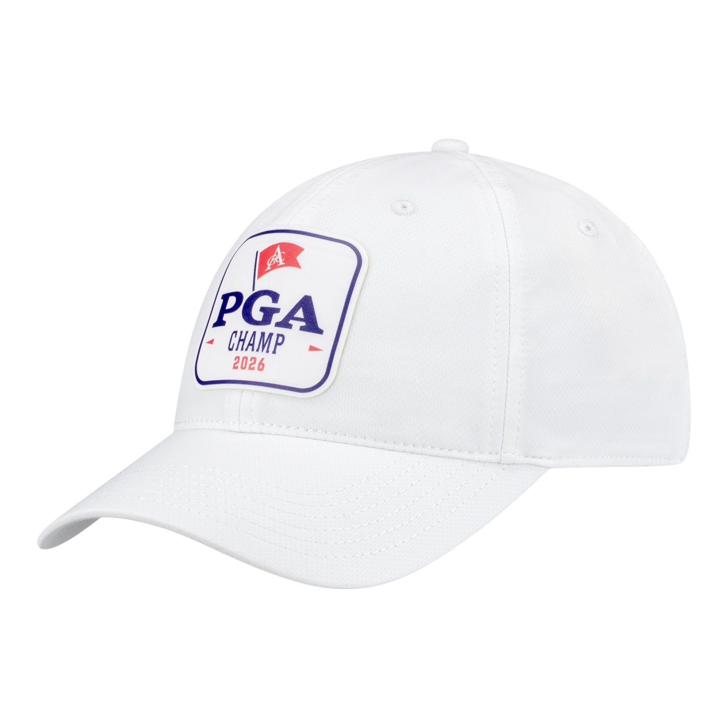 Ahead 2026 PGA Championship Mid Fit Brezo Hat in White Heather - Angled Front Left View