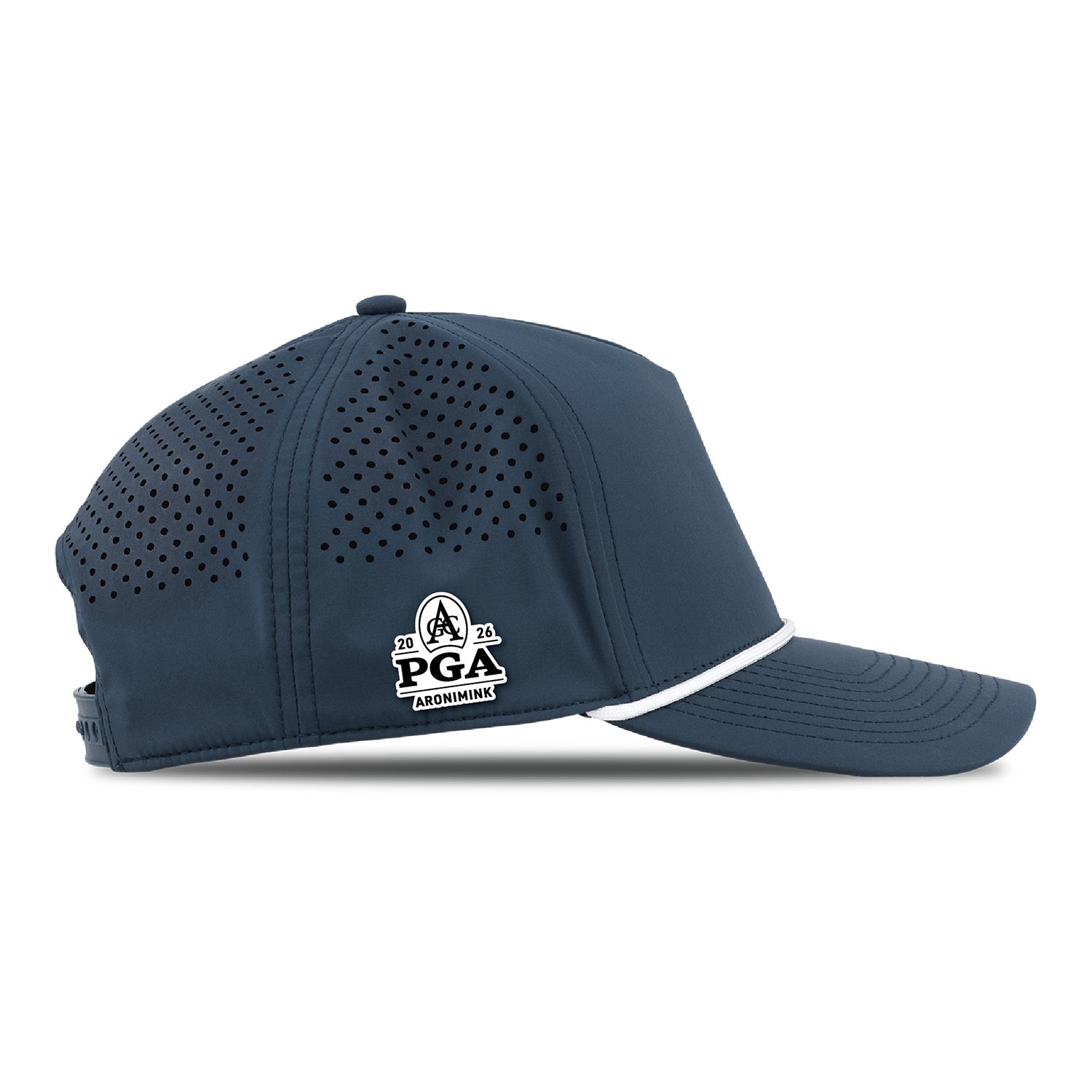 Branded Bills 2026 PGA Championship 545 Performance Series Curved 5-Panel Rope Eagle Hat in Orion Blue - Front View