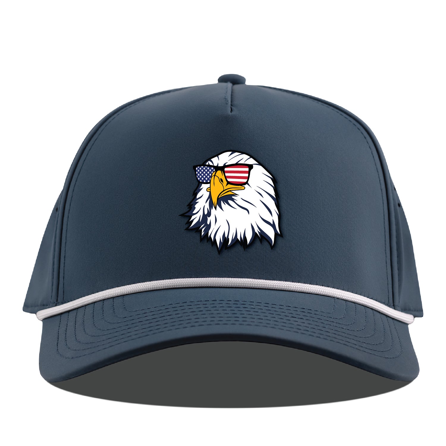 Branded Bills 2026 PGA Championship 545 Performance Series Curved 5-Panel Rope Eagle Hat in Orion Blue - Front View