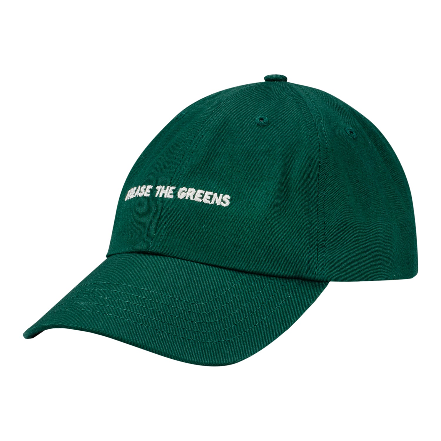 Underdog 2026 PGA Championship Grease the Greens Dad Hat in Green - Angled Front Left View