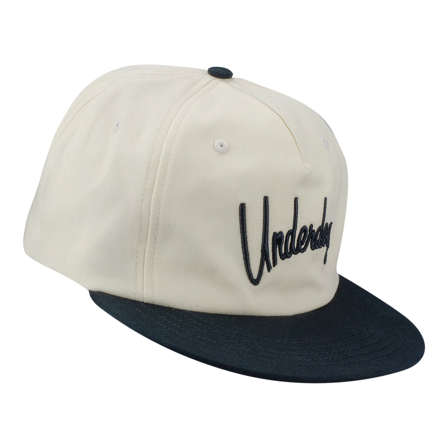 Underdog 2026 PGA Championship Two Tone Hat in Khaki and Black - Angled Front Left View