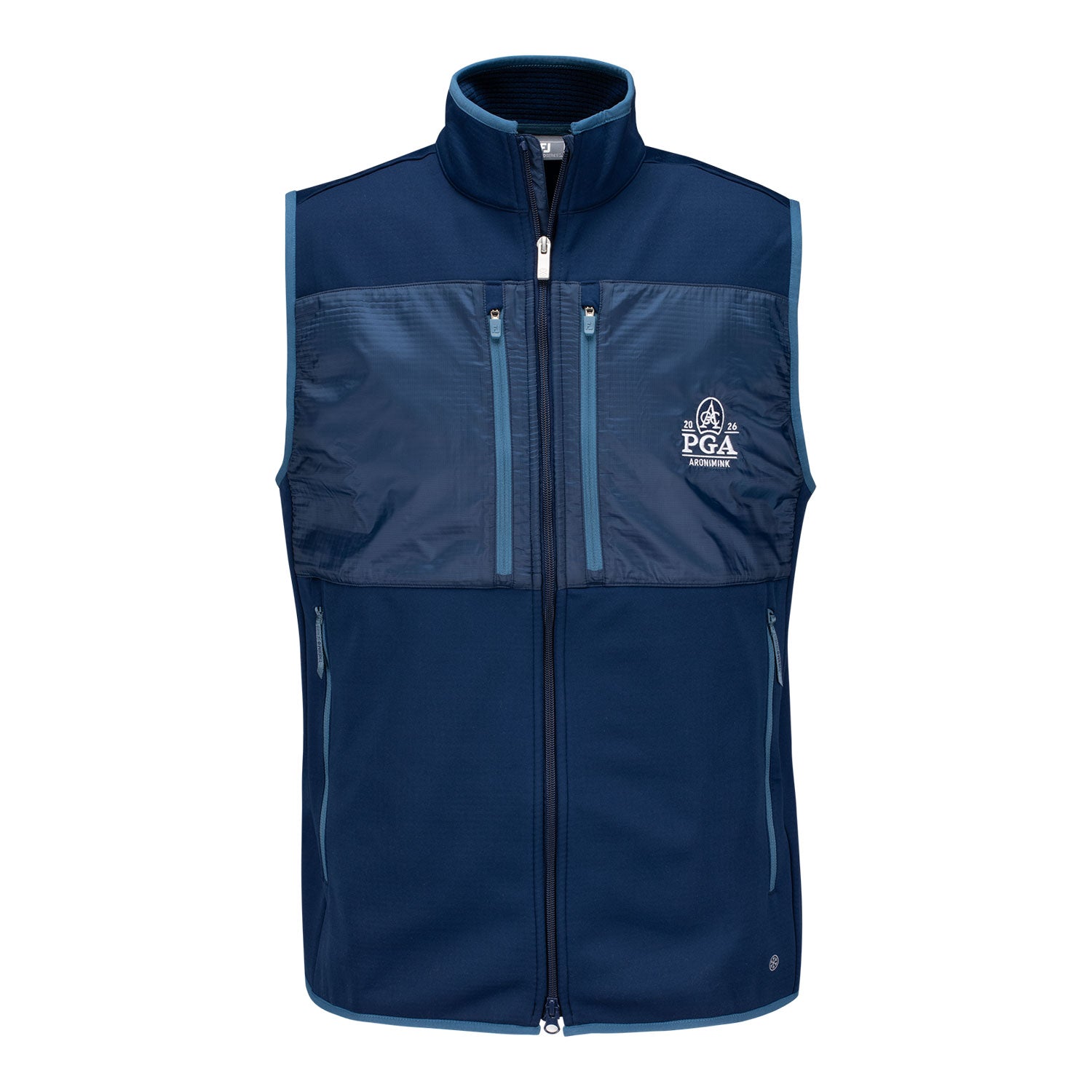 FootJoy 2026 PGA Championship Thermoseries Fleece Vest in Navy - Front View