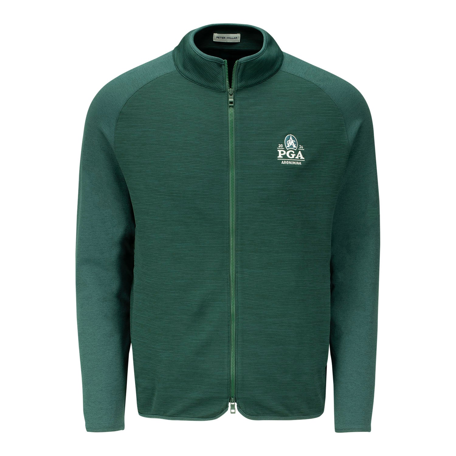 Peter Millar 2026 PGA Championship Vista Full Zip Jacket in Nordic Pine - Front View