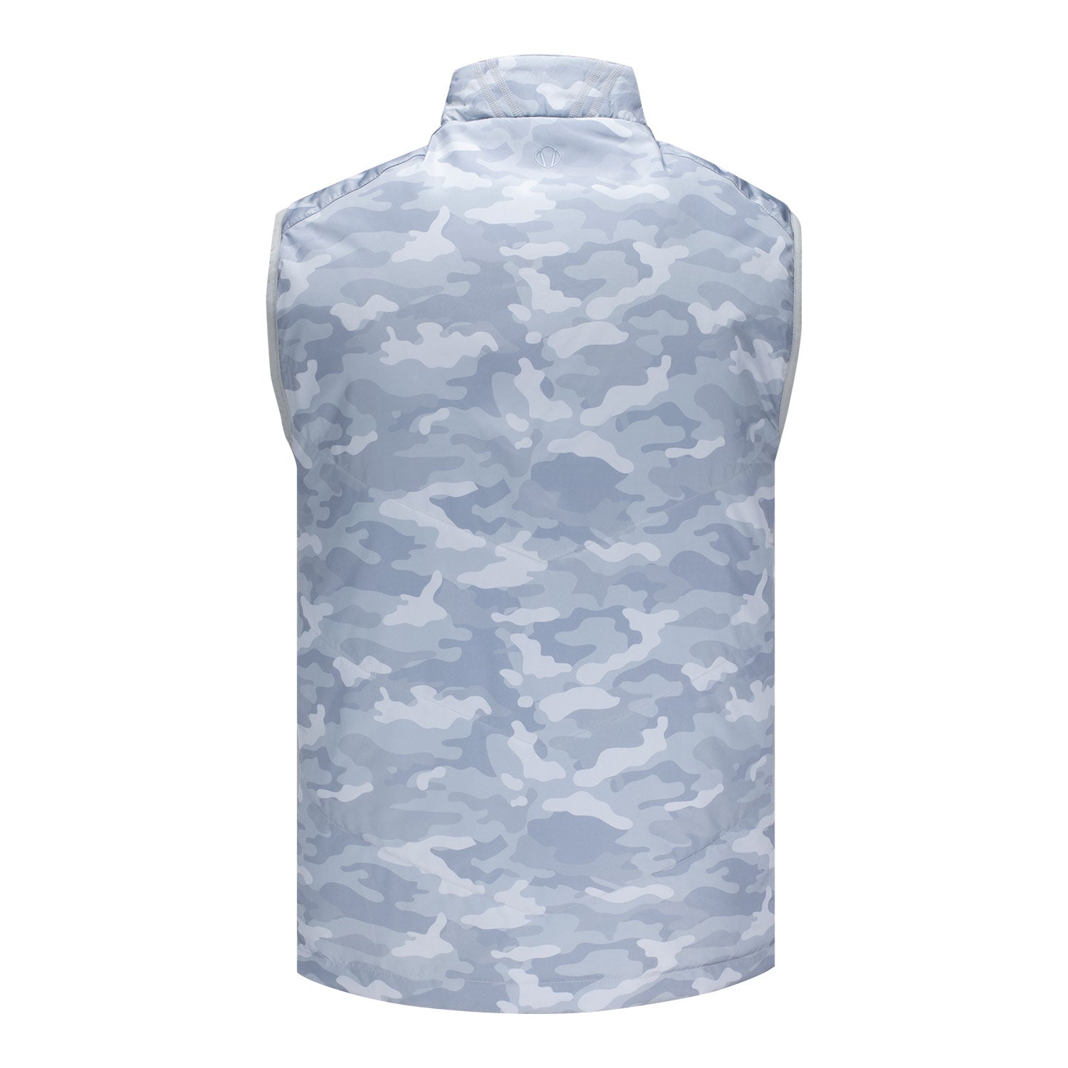 Sunice 2026 PGA Championship Element Shield Thermal Hybrid Reversible Vest in White and Magnesium Camo - Front View