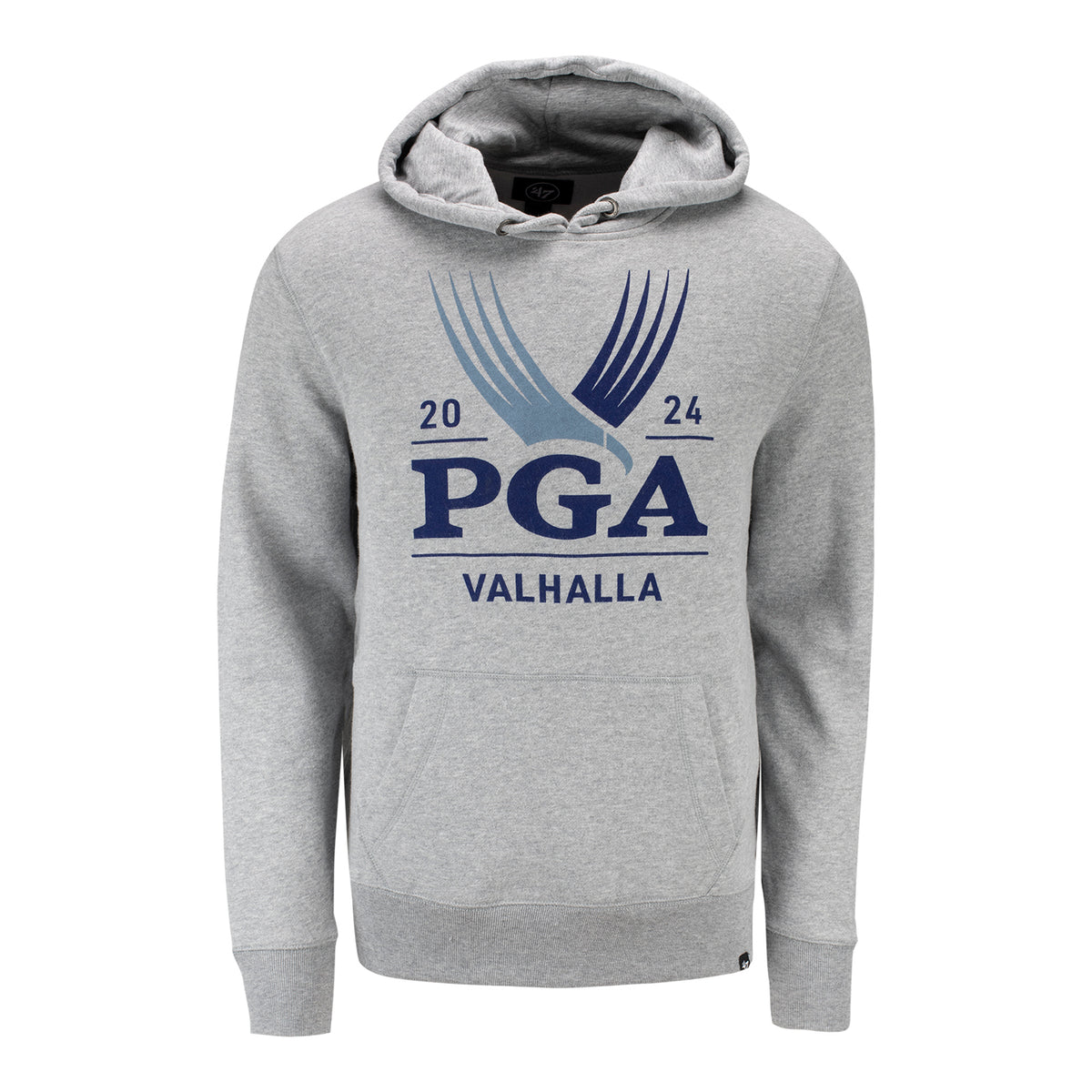 47 Brand 2024 PGA Championship Men&#39;s Imprint Headline Hoodie in Slate Grey - Front View